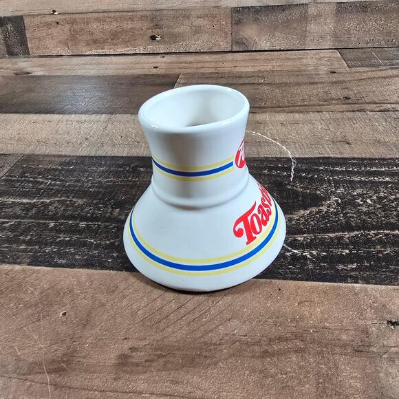 Post Toasties Cereal Wide Bottom Ceramic Travel Coffee Mug Cup No Spill Mug 1980 - Picture 3 of 6